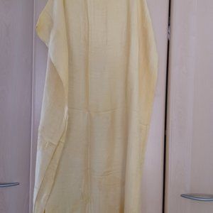 Light yellow cashmere feel wrap